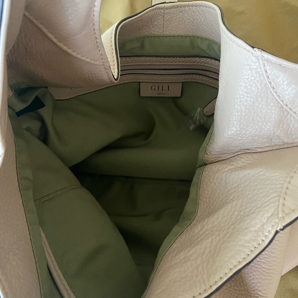 Woman leather handbag GILI soft color, soft leather